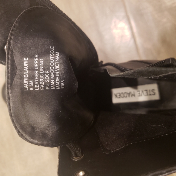 NWOT Steve Madden leather boots - US 8.5 - Picture 3 of 3